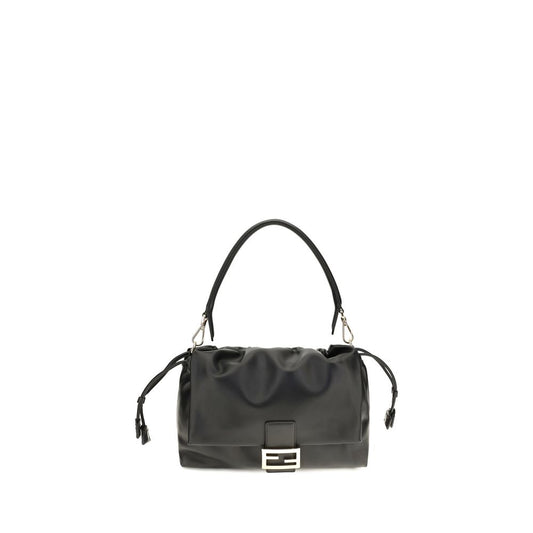 Fendi Black Calf Leather Bos Taurus Shoulder Bag Fendi
