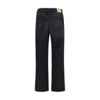 Fendi Black Cotton Straight-Leg Jeans Fendi