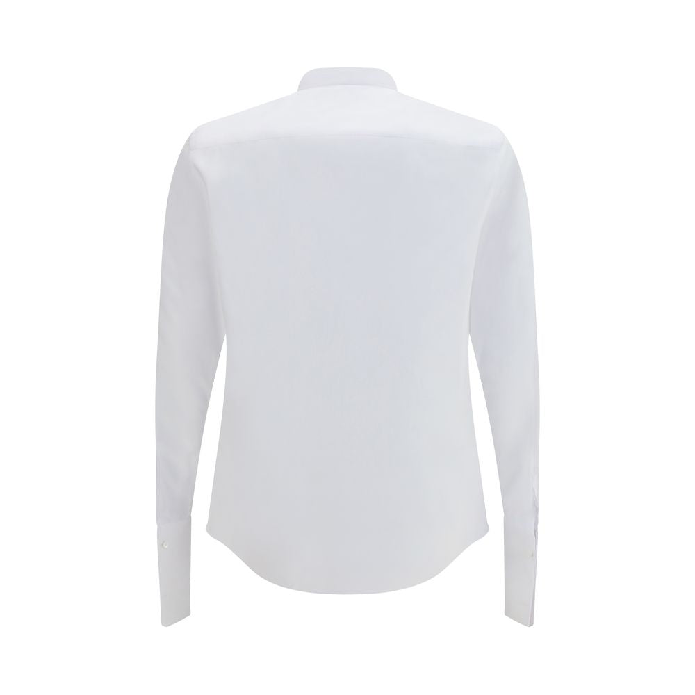Fendi White Cotton Dress Shirt Fendi