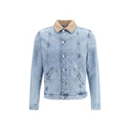 Brunello Cucinelli Blue Cotton Denim Jacket Brunello Cucinelli