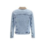 Brunello Cucinelli Blue Cotton Denim Jacket Brunello Cucinelli