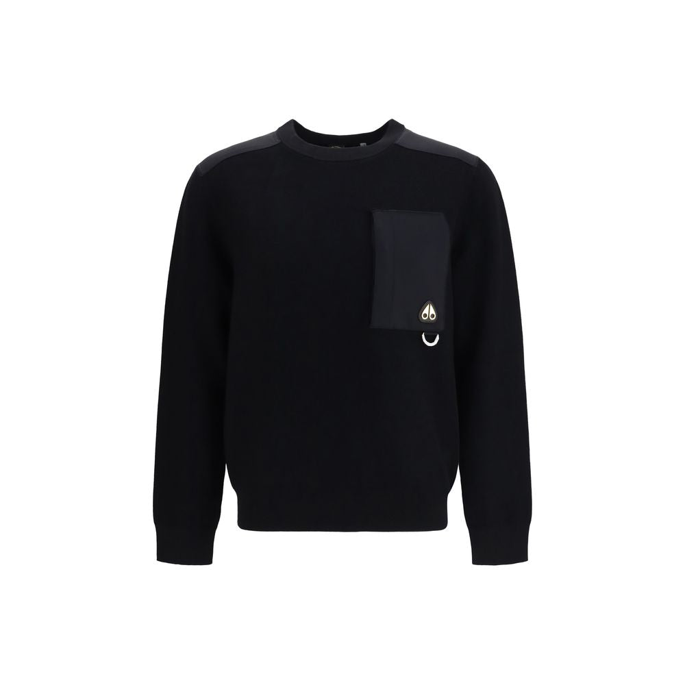 Moose Knuckles Black Nylon Sweatshirt Moose Knuckles