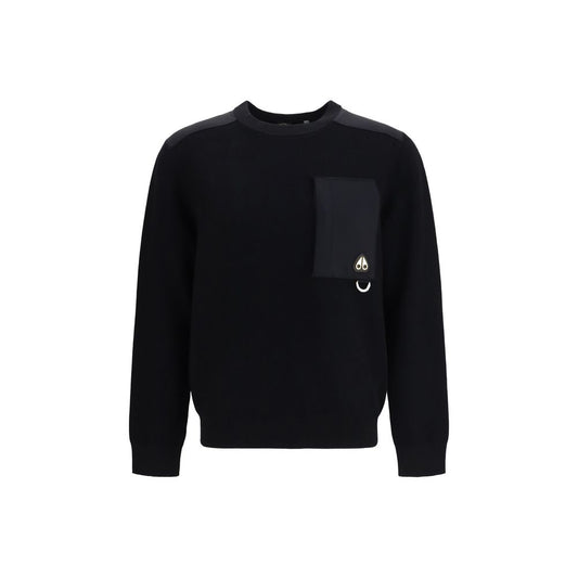 Moose Knuckles Black Nylon Sweatshirt Moose Knuckles