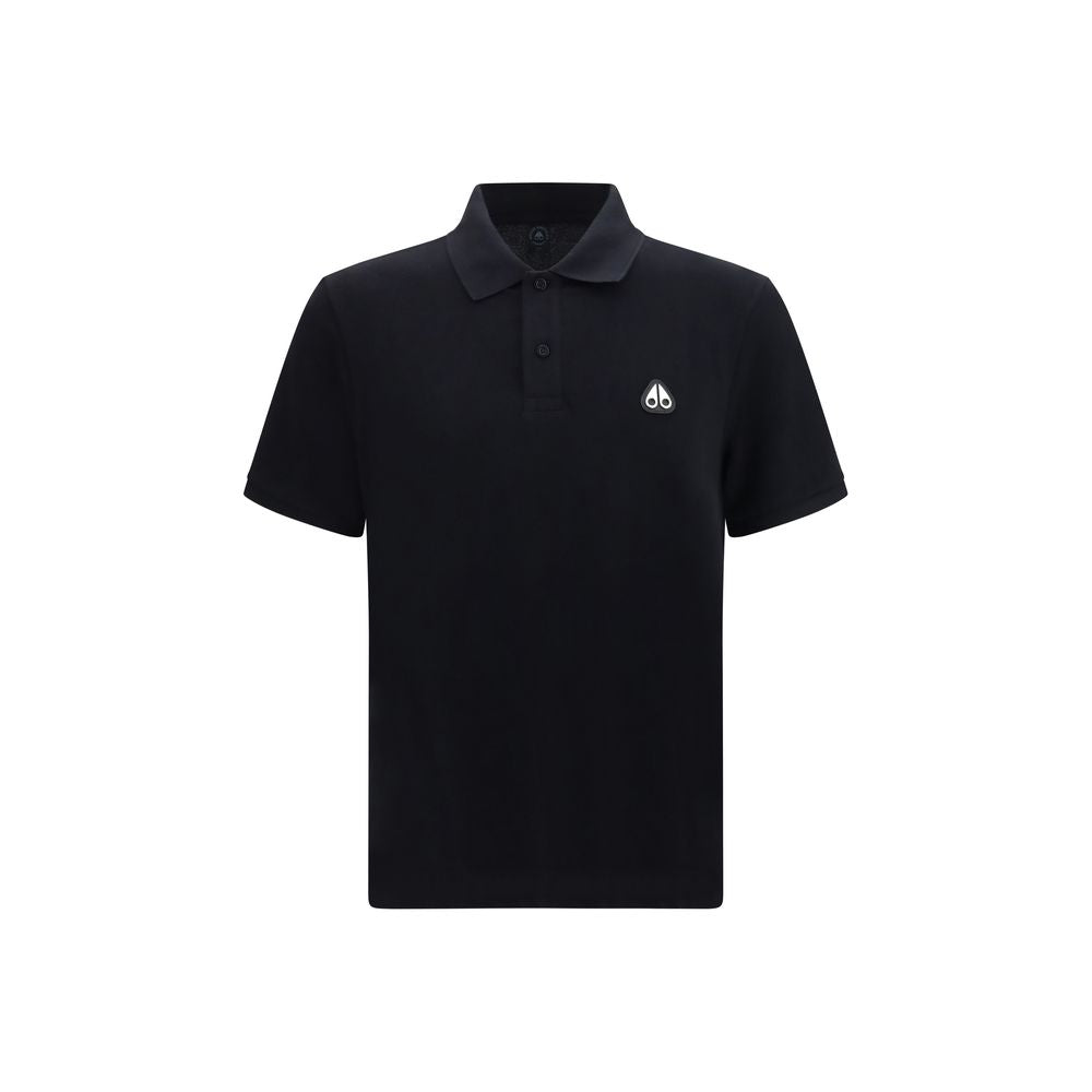 Moose Knuckles Black Cotton Polo Shirt Moose Knuckles
