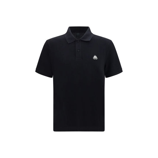 Moose Knuckles Black Cotton Polo Shirt Moose Knuckles