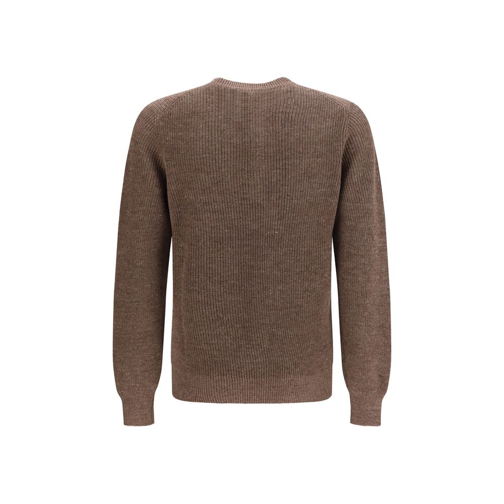 Brunello Cucinelli Brown Linen Sweatshirt Brunello Cucinelli