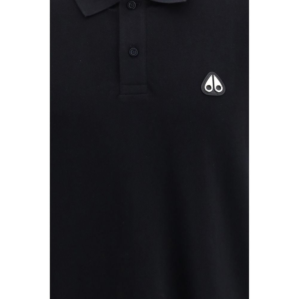 Moose Knuckles Black Cotton Polo Shirt Moose Knuckles