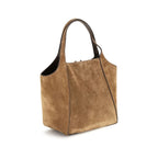 Brunello Cucinelli Beige Calf Leather Bos Taurus Backet Bag Brunello Cucinelli