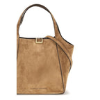 Brunello Cucinelli Beige Calf Leather Bos Taurus Backet Bag Brunello Cucinelli