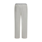Brunello Cucinelli White Cotton Casual Pants Brunello Cucinelli