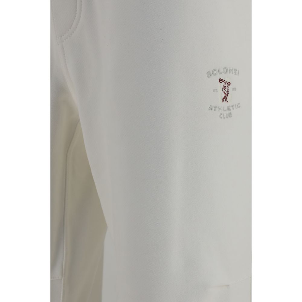 Brunello Cucinelli White Cotton Casual Pants Brunello Cucinelli