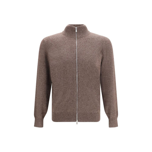 Brunello Cucinelli Brown Cashmere Cardigan Brunello Cucinelli