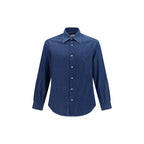 Brunello Cucinelli Blue Denim Shirt
