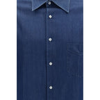 Brunello Cucinelli Blue Denim Shirt