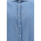 Brunello Cucinelli Blue Denim Shirt