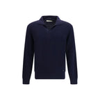Brooksfield Blue Wool Oves Aries Sweatshirt Brooksfield
