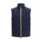 Burberry Blue Polyamide Sleeveless Jacket
