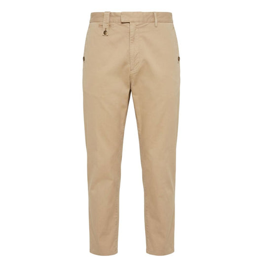 Trussardi Jeans Beige Cotton Men Pants