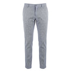 Trussardi Jeans Blue Flax Men Pant