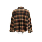 R13 Brown Cotton Pattern Shirt