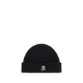 Parajumpers Black Wool Oves Aries Beanie Parajumpers