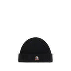 Parajumpers Black Wool Oves Aries Beanie Parajumpers