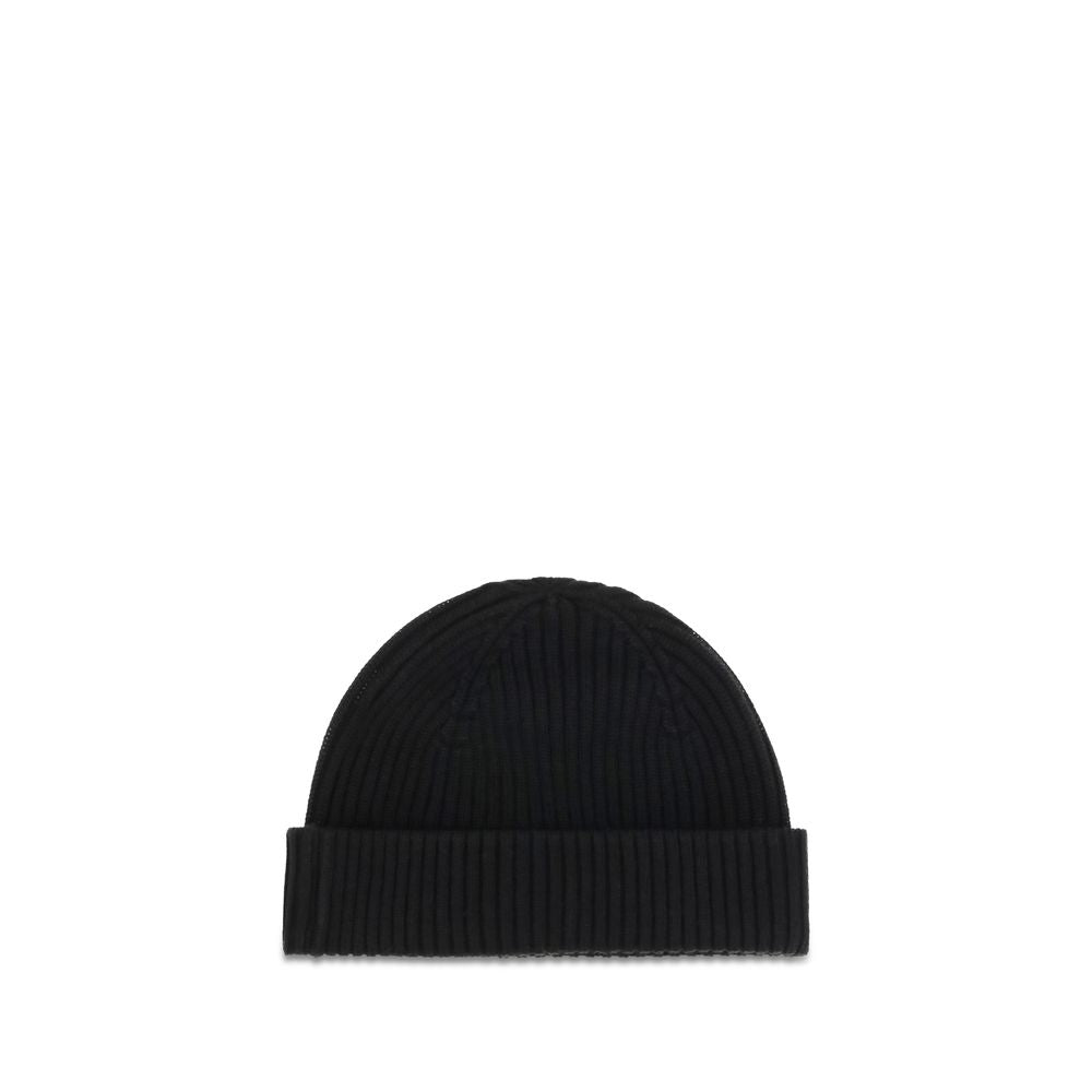 Parajumpers Black Wool Oves Aries Beanie Parajumpers
