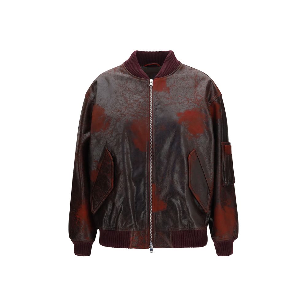 Valstar Bordeaux Leather Bomber Valstar
