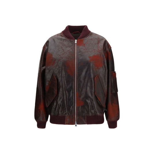 Valstar Bordeaux Leather Bomber Valstar