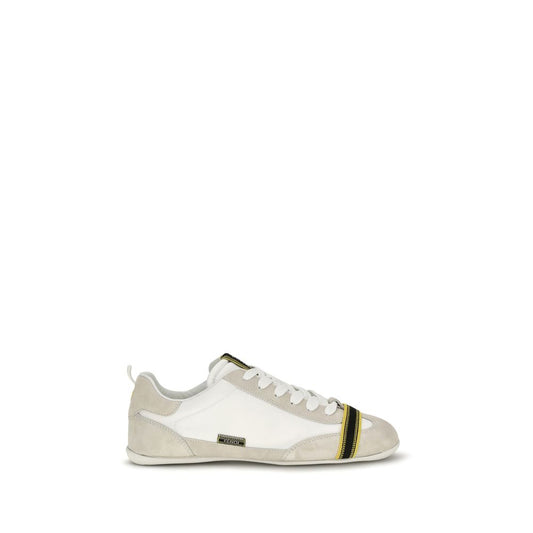 Fendi Gray Fabric Athletic Sneakers Fendi