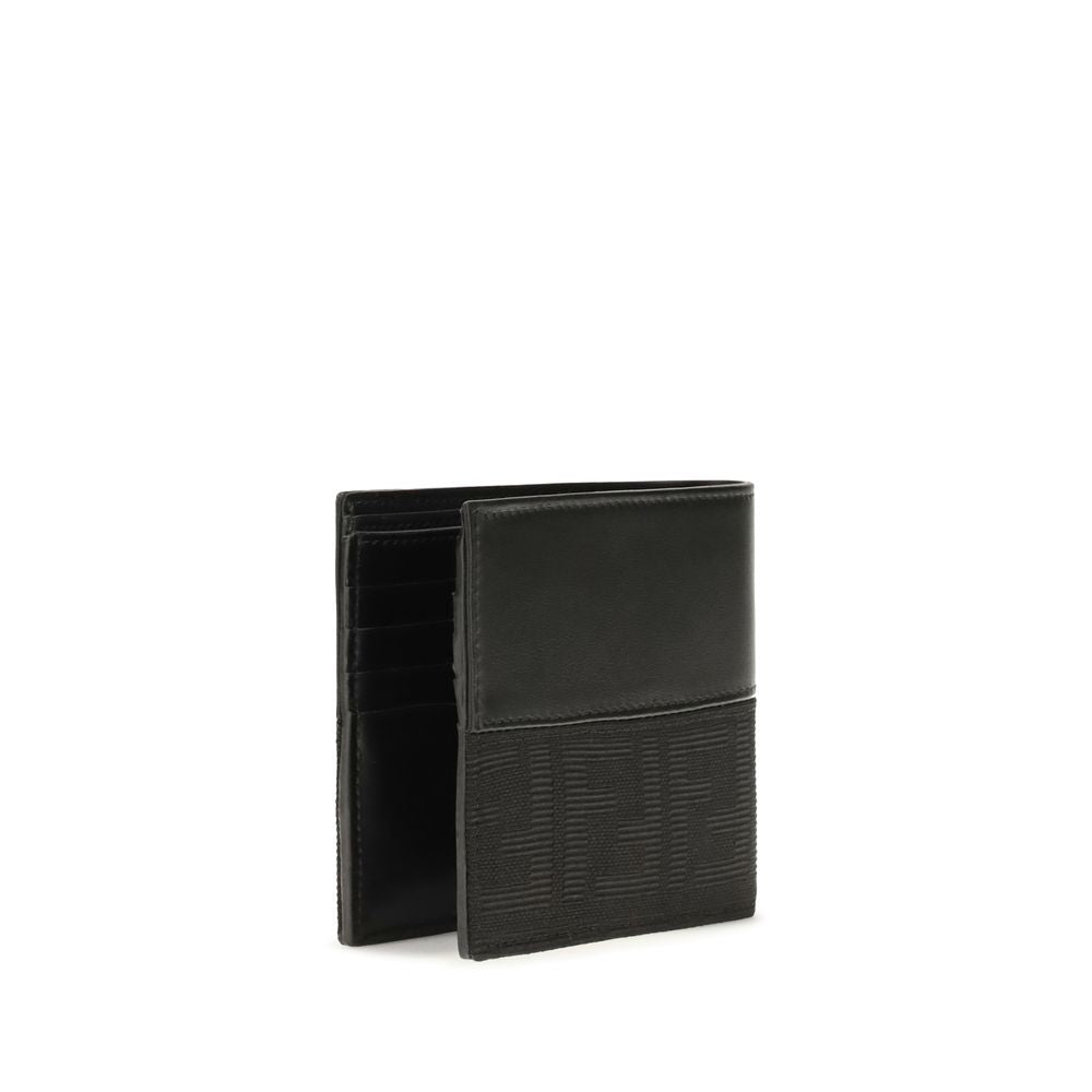 Fendi Black Calf Leather Bos Taurus Wallet Fendi