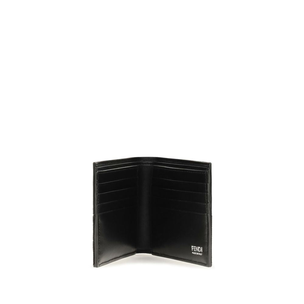 Fendi Black Calf Leather Bos Taurus Wallet Fendi