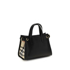 Burberry Black Cotton Handbag Burberry