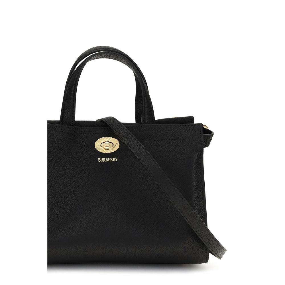 Burberry Black Cotton Handbag Burberry