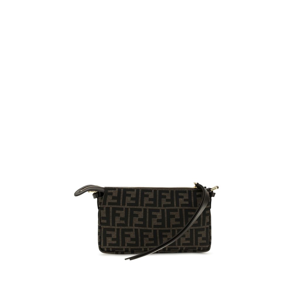 Fendi Brown Polyester Shoulder Bag Fendi