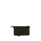 Fendi Brown Polyester Shoulder Bag Fendi