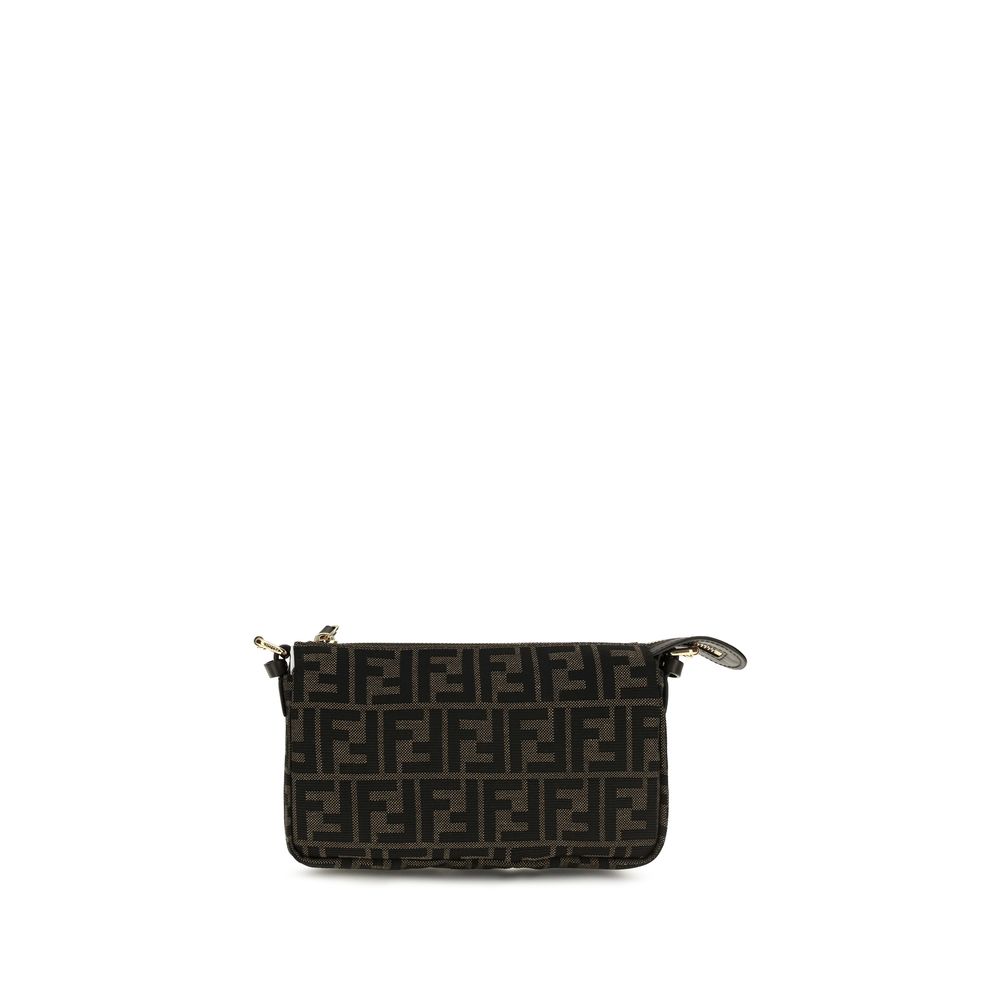 Fendi Brown Polyester Shoulder Bag Fendi