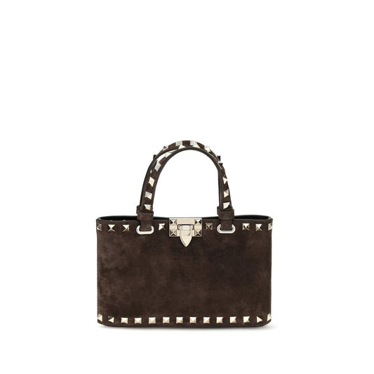 Valentino Garavani Brown Calf Leather Bos Taurus Handbag Valentino Garavani
