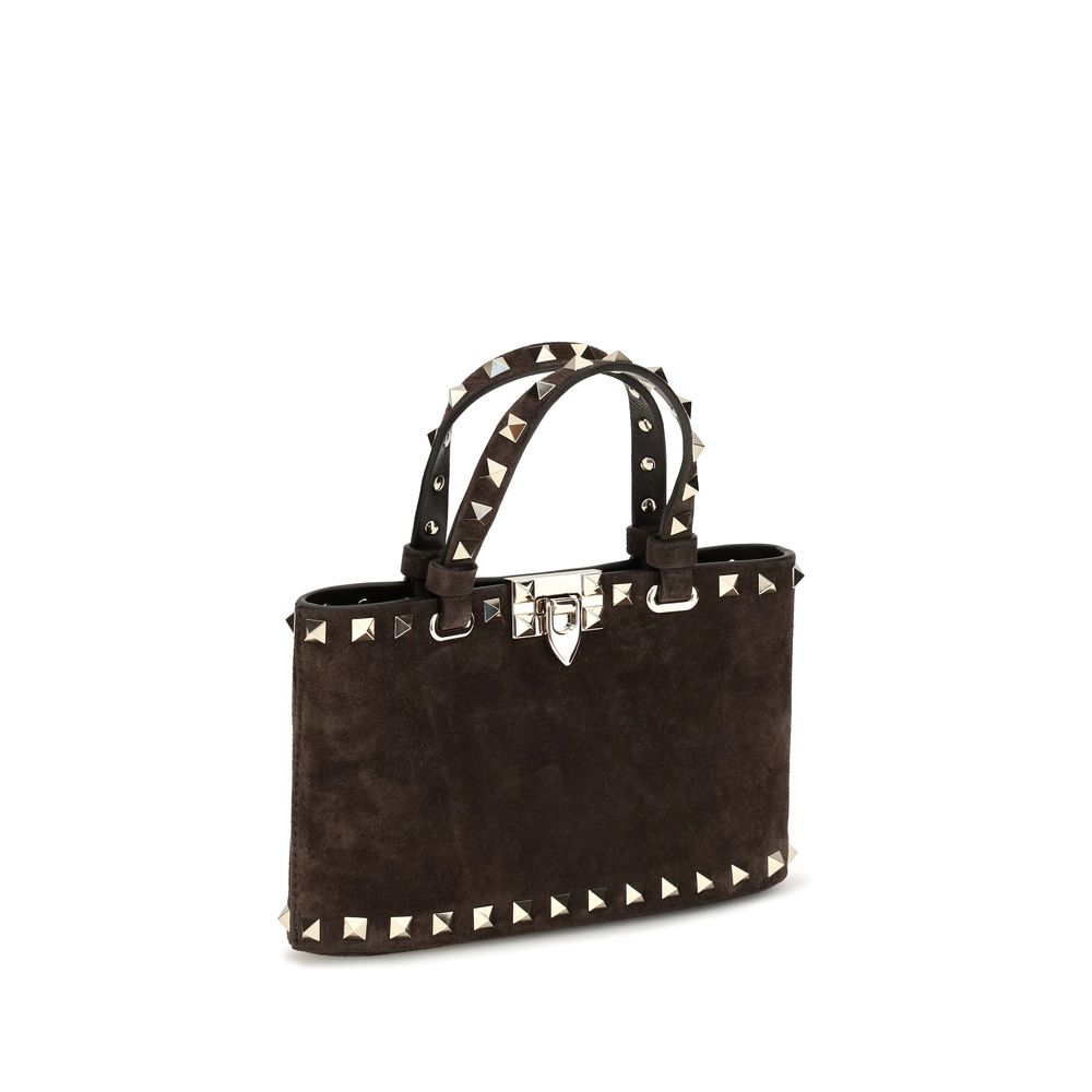 Valentino Garavani Brown Calf Leather Bos Taurus Handbag Valentino Garavani