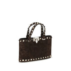 Valentino Garavani Brown Calf Leather Bos Taurus Handbag Valentino Garavani