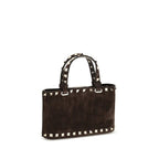 Valentino Garavani Brown Calf Leather Bos Taurus Handbag Valentino Garavani