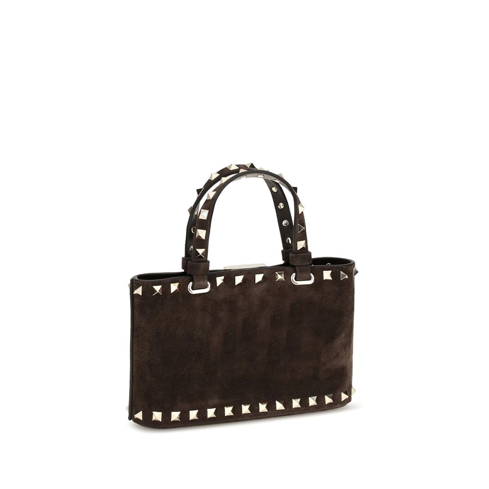 Valentino Garavani Brown Calf Leather Bos Taurus Handbag Valentino Garavani
