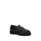 Valentino Garavani Black Goatskin Platform Loafers Valentino Garavani