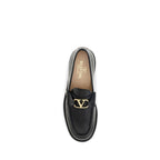 Valentino Garavani Black Goatskin Platform Loafers Valentino Garavani
