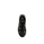 Valentino Garavani Black Calf Leather Bos Taurus Athletic Sneakers Valentino Garavani