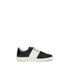 Valentino Garavani Black Calf Leather Bos Taurus Sneakers Valentino Garavani