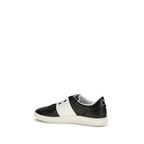 Valentino Garavani Black Calf Leather Bos Taurus Sneakers Valentino Garavani