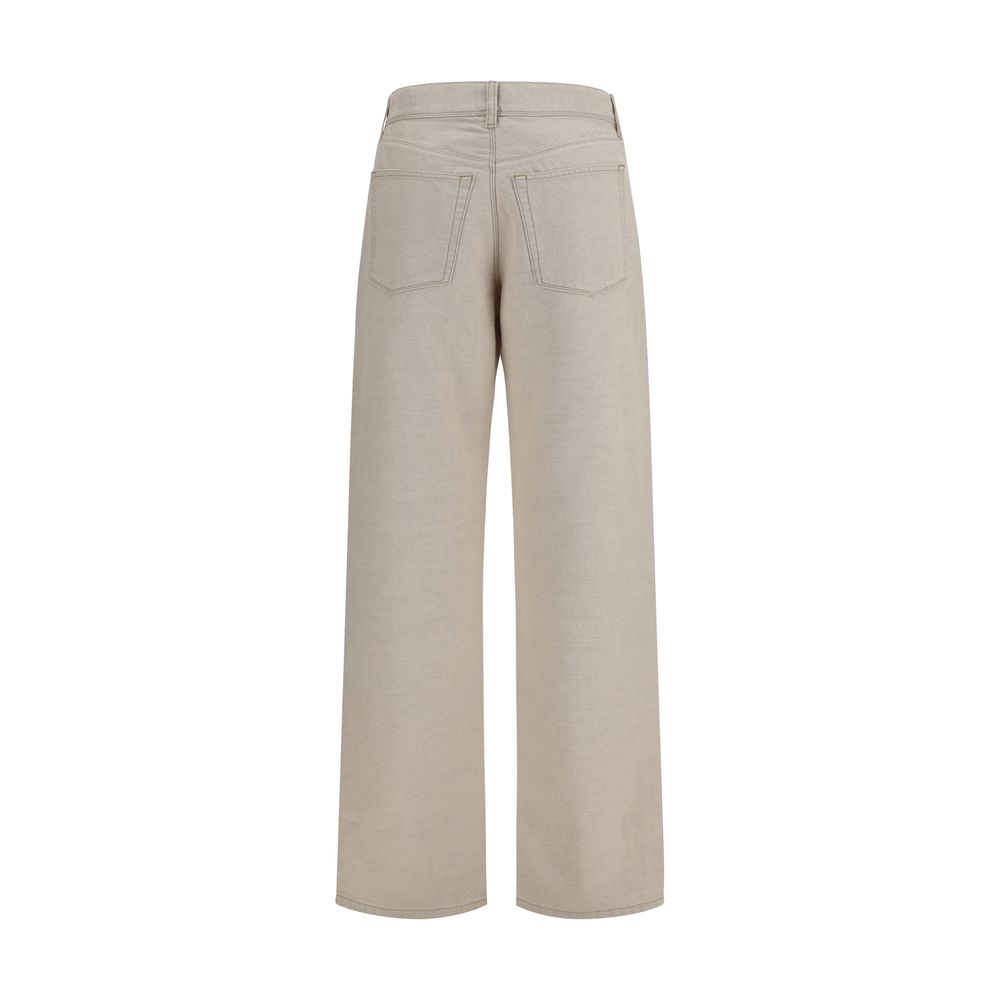 Fendi Beige Cotton Jeans Denim Fendi