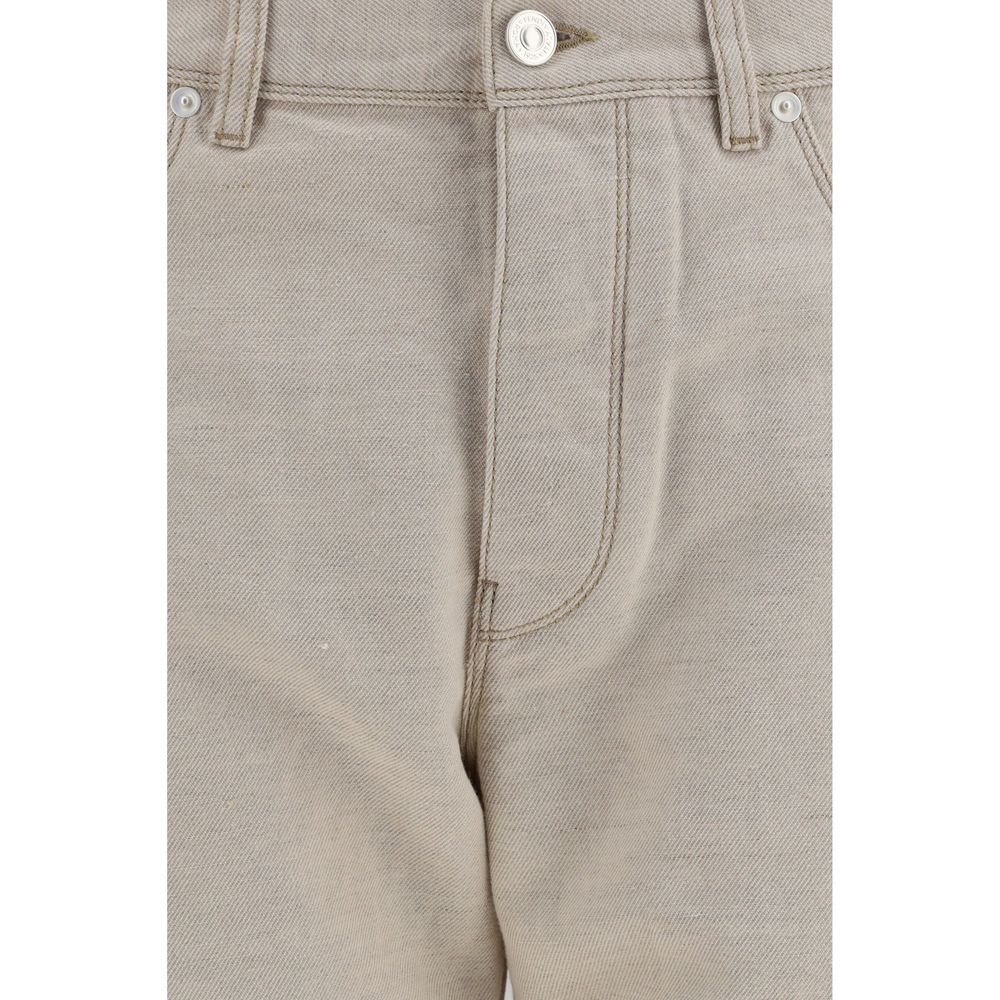 Fendi Beige Cotton Jeans Denim Fendi