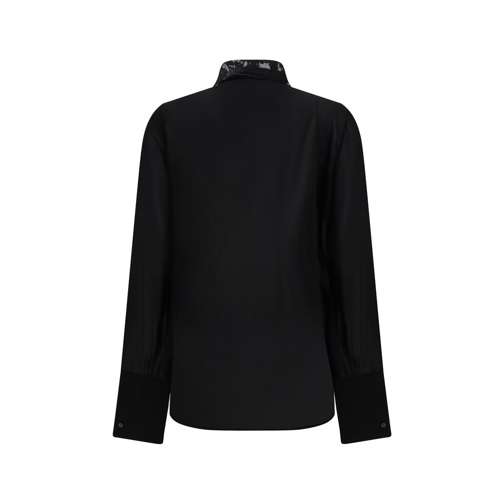 Fendi Black Silk Blouse Fendi